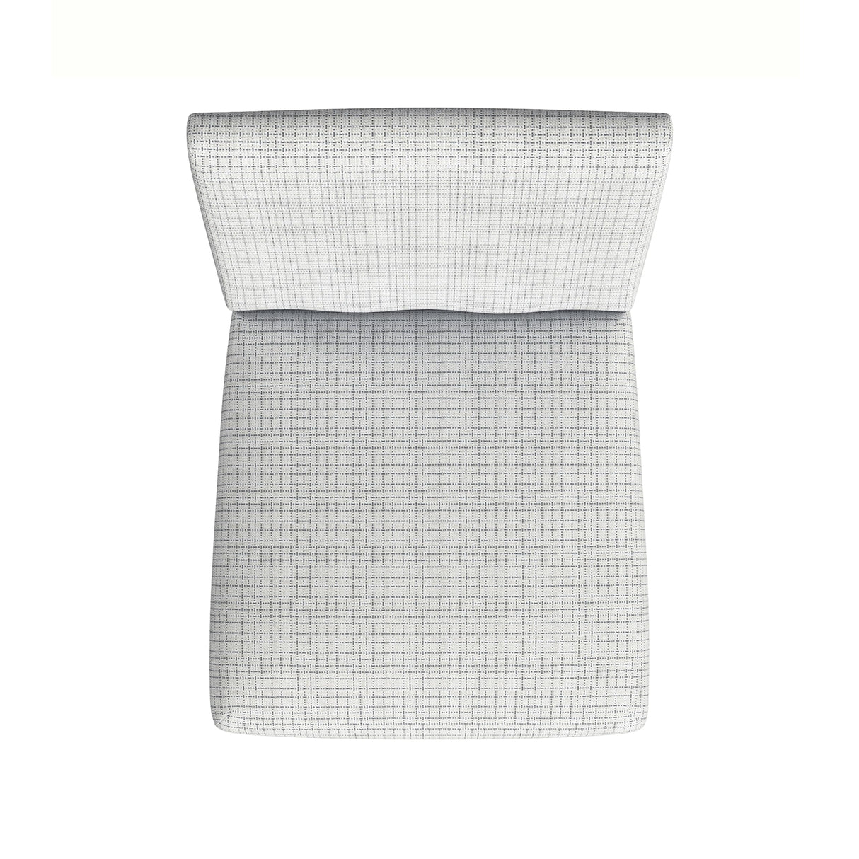 HomePop Home Decor |Classic Upholstered Parsons Dining Chairs |Decorative Home Furniture, Cream Mini Grid Pattern (Single Pack) HomePop