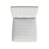 HomePop Home Decor |Classic Upholstered Parsons Dining Chairs |Decorative Home Furniture, Cream Mini Grid Pattern (Single Pack) HomePop