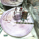 Unfinished Wood Slices, 6 Piece Set, Round Wood Discs for DIY Crafts, Wedding Decor, Centerpieces, Door Sign Decor (9-10 Inches) Palmhomee