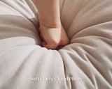 POYISOU Cloud Couches for Living Room, Oversized Modular Sectional Sofa with Ottoman, Large Modern 7 Seater Sofas Comfy Chenille L Shaped Couch for Spacious Space Apartment Lounge, Beige POYISOU