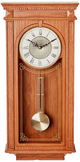 Bulova C4419 Manorcourt Chiming Clock, Golden Oak Finish, Brown Bulova