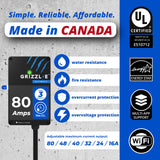 Grizzl-E Ultimate Level 2 Fastest 80A / 19.2 kW Electric Vehicle (EV) Charger, UL Tested and Certified, Metal Case, Indoor/Outdoor Electric Car Fast Charging Station, Hardwired, Classic Black, J1772 Grizzl-E