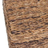 East at Main Woven Rattan Storage Coastal Coffee Table - Handwoven Natural Brown Rattan, Hidden Storage, Solid Wood Frame, 37x20x18 Inches (Natural) East at Main