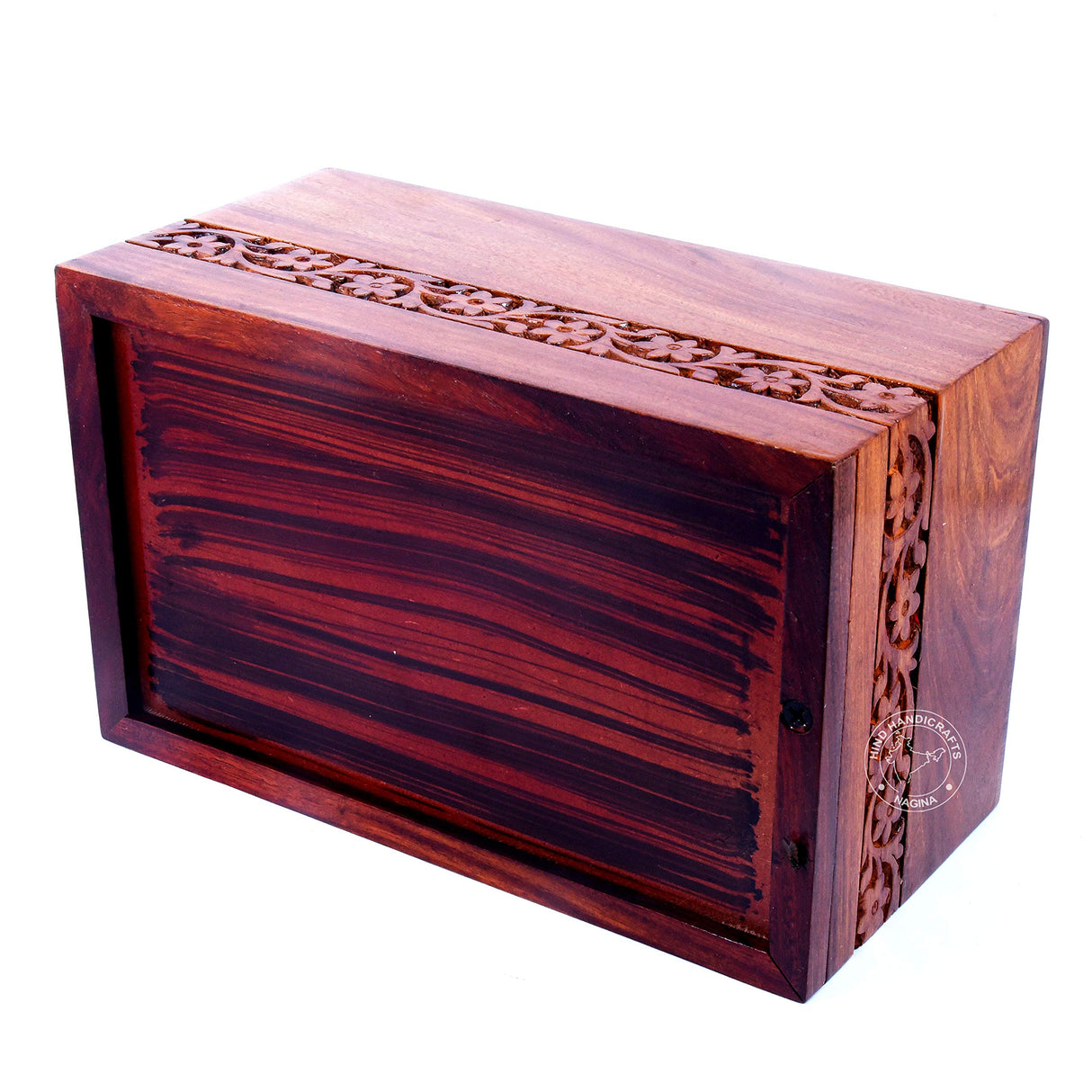 Hind Handicrafts Handmade & Handcrafted Rosewood Borders Engraving Wooden Cremation Box/Urns for Human Ashes Adult, Funeral Urn Box (X-tra Large : Hind Handicrafts