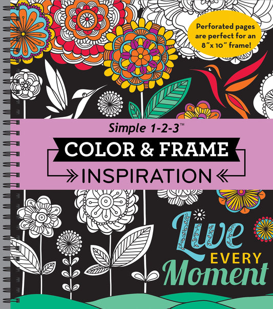 Color & Frame - Inspiration (Adult Coloring Book)