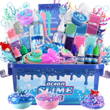 Ocean Slime Kit for Boy and Girls,Non Sticky,Super Soft Sludge Toy,Birthday Gifts for Kids 4-12,Soft Shiny Metal Clay Toy Girls & Boys fsutvitg