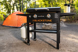 Blackstone 1883 Original 28” Griddle with Integrated Protective Hood and Counter Height Side Shelves, Powder Coated Steel, Black BLACKSTONE