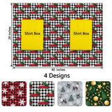 GIOLNIAY Christmas Wrapping Paper for Men Women Kids - Holiday Gift Wrap Red & Black Plaid with Truck, Black & White Plaid with Snowflake Xmas Design - 6 Jumbo Sheets, 28″×40″ Each, Easy to Store GIOLNIAY