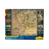 AQUARIUS Lord of the Rings Map Puzzle (1000 Piece Jigsaw Puzzle) - Glare Free - Precision Fit - Officially Licensed Lord of the Rings Merchandise & Collectibles - 20 x 28 in AQUARIUS