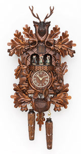 Trenkle Quartz Cuckoo Clock Hunting Clock, with Music, Turning Dancers TU 378 QMT HZZG Trenkle