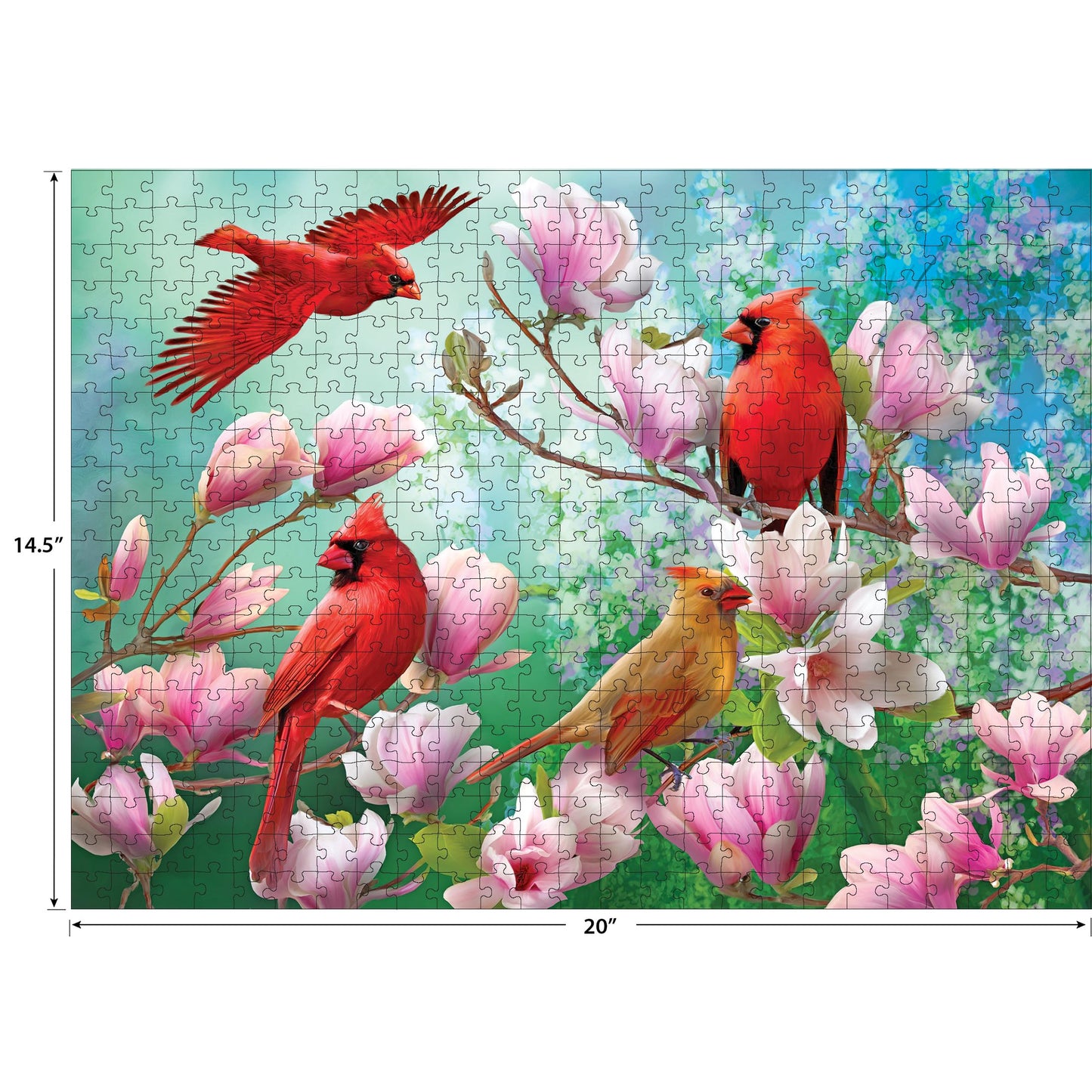 RoseArt - Songbird - 4-in-1-500 Piece Jigsaw Puzzle for Adults