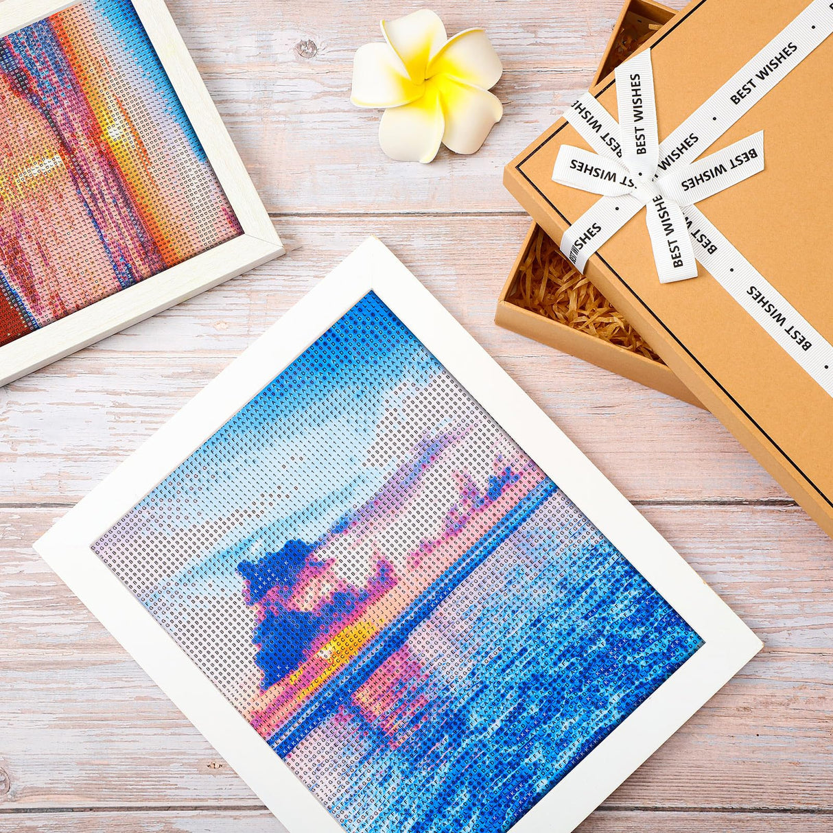 Fulmoon 24 Pack Diamond Painting Kits 11.8 x 9.8 Inch DIY 5D Abstract Landscapes Diamond Art Full Round Drill Crafts for Adults Kids Beginners Home Wall Decor Gifts Fulmoon