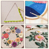 AUGSUN 13Pcs Punch Needle Kit, Punch Needle Tool Adjustable Punch Needle Embroidery Kits Wooden Handle Embroidery Pen for Embroidery Floss Cross Stitching Beginner AUGSUN