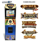 Arcade1Up Big Buck Hunter Pro Deluxe Arcade Machine for Home, 5-Foot-Tall Stand-up Cabinet, 4 Classic Games, and 17-inch Screen ARCADE1UP