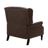 KEIKI Push Back Chair Wide Recliner Sofa Modern Chaise Lounge with Wing Back and Nailhead Trim for Bedroom and Living Room KEIKI