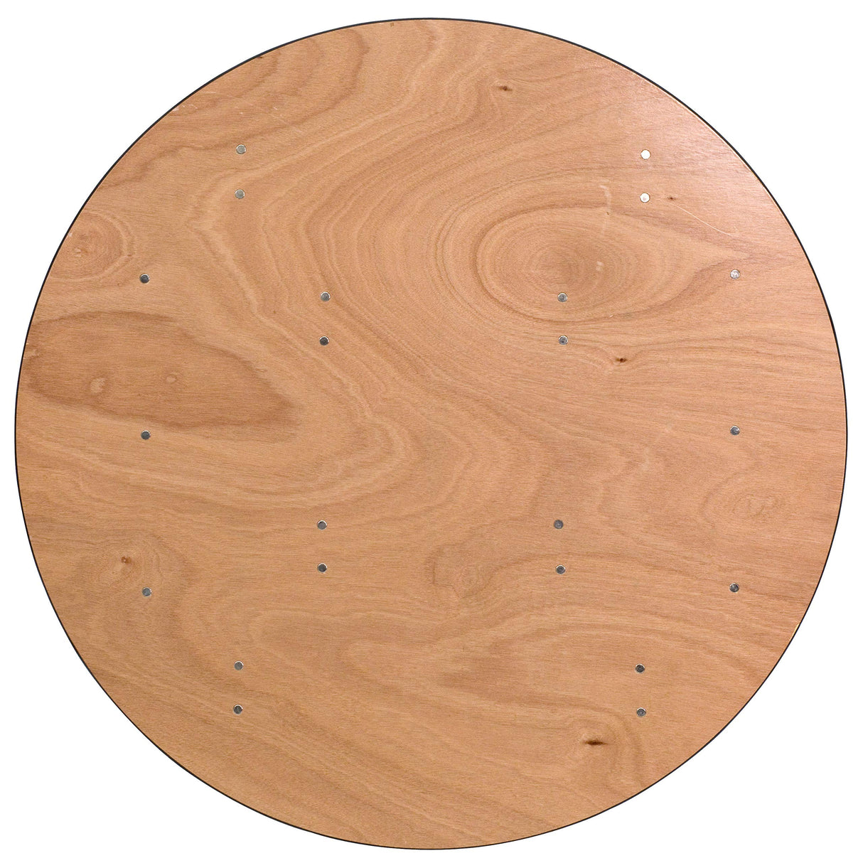 Flash Furniture Furman 4-Foot Round Wood Folding Banquet Table with Clear Coated Finished Top, 48 in Round, Natural Flash Furniture