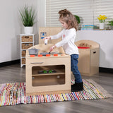 EMMA + OLIVER Children's Wooden Kitchen Stove with Turnable Knobs for Commercial or Home Use EMMA + OLIVER
