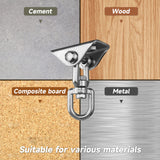 Aisto Heavy Duty Swing Hangers for Wooden Sets 2000 LB Capacity Hammock Hanger 360 Swivel Stainless Steel Swing Hardware Accessories 2 Packs for Porch Playground Yoga Heavy Bag Aisto