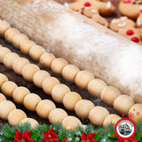 9 Foot Natural Wood Bead Christmas Garland | Wooden Christmas Tree Garland Perfect for Rustic Natural Country Farmhouse Trees | Garland Christmas Decorations for Indoor Use NorthPoleXpress
