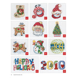 Leisure Arts Cross Stitch Holiday Ornaments Galor Cross Stitch Book- Pattern Kits from Snowmen to Elves to Woodland Creatures, 98 Christmas Ornaments Design. LEISURE ARTS