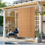 CSBWDLT Bamboo Roller Blinds Shades, Vertical Lifting and Breathable Waterproof Design, Sun Shade and Ventilation, Easy Installation,48" Wx72 H CSBWDLT