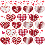 Outus 24 Pcs Valentine's Day Diamond Painting Keychains 5D Heart Shaped Double Sided Diamond Key Chain Kit Pendant Crafts Making for Valentine's Day Wedding Outus