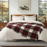 EVERGRACE Stewart Christmas Plaid Chenille Throw Blanket for Couch, Super Soft Cozy Tartan Checkered Throw Blanket with Tassels, Lightweight Plush Chenille Knit Throw for Christmas Decor, 50”x60” EVERGRACE