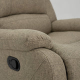 RecPro Charles Collection | 30" Zero Wall Wall Hugger Recliner | RV Living Room (Slideout) Chair | Cloth (Oatmeal, 1 Chair) RecPro