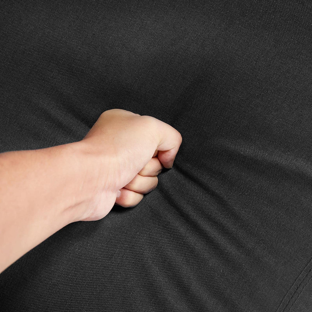 Topeakmart Fabric Recliner Sofa Push Back Recliner Chair Adjustable Modern Single Reclining Chair Upholstered Sofa with Pocket Spring Living Room Bedroom Home Theater Matte Black Topeakmart