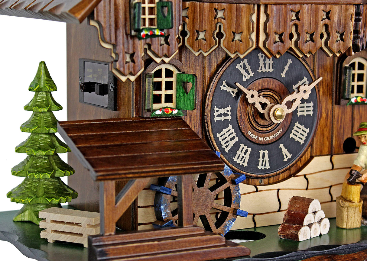 Engstler Adolf Herr Quartz Cuckoo Clock - The Busy Wood Chopper Engstler