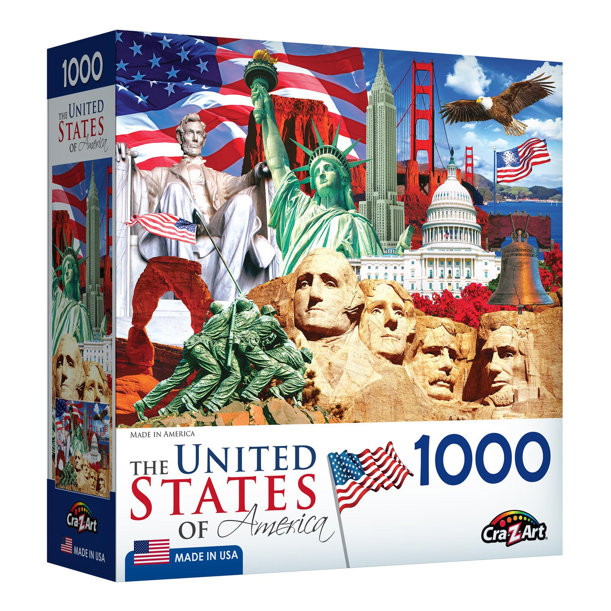RoseArt - USA - Home of The Free - 1000 Piece Jigsaw Puzzle for Adults RoseArt