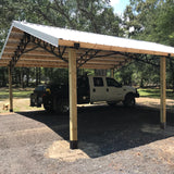 LADECH 4x4 Post Base Holder Ground Spike Use for Concrete Deck - Post Anchor Brackets Metal Black Powder Coated 4 Inches x 4 Inches (Inner Dia 3.5x3.5) 4 Pack LADECH