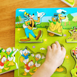 Melissa & Doug Disney Mickey Mouse Wooden Chunky Puzzle (8 pcs) Disney Characters Wooden Puzzle, Mickey Mouse For Toddlers And Kids Ages 2+ Melissa & Doug