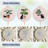 Myfelicity Punch Needle Kit for Adults, Beginners, Kids, Cat and Greenery Patterns, Includes Punching Needle Supplies Myfelicity