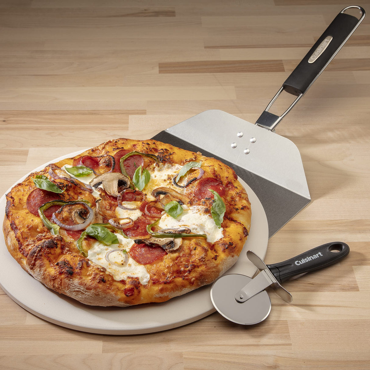 Cuisinart CPS-445, 3-Piece Pizza Grilling Set, Stainless Steel Cuisinart