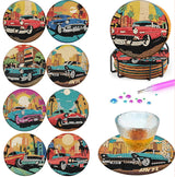 8 Pcs Car Diamond Painting Coasters Kits with Holder,DIY Diamond Art Coaster Kits for Adults,Diamonds Coasters Craft Supplies for Home Decor Gifts YarnMate