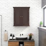 ChooChoo Bathroom Wall Cabinet, Over The Toilet Space Saver Storage Cabinet, Medicine Cabinet with 2 Door and Adjustable Shelves, Cupboard ChooChoo