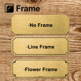 Personalized Name Plates, Solid Brass Engraved Plaque, Trophy Plates Engraved, Custom Name Plate with Adhesive Backing or Screws, 3" W x 1" H Caramel Sweet Life