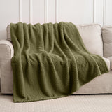 Super Soft 300GSM Green XL Throw Blanket for Couch, Couch Sofa Bed Throw, Lightweight Fuzzy Cozy Blankets for All Seasons Farmhouse, 50x70 Jungle Star