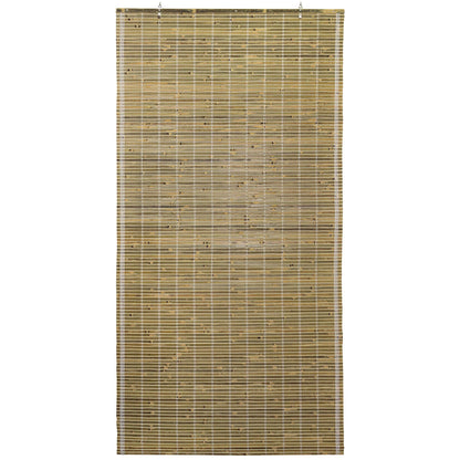 Red Lantern Burnt Bamboo Cordless Window Shade - Natural 36" W