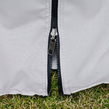 Outsunny 10' x 13' Patio Gazebo, Outdoor Gazebo Canopy Shelter with Netting and Curtains, Aluminum Frame for Garden, Lawn, Backyard and Deck, Light Gray Outsunny