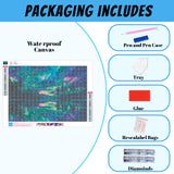 Aurora Diamond Painting for Adults-Diamond Art,Aurora 5D Diamond Painting Kits for Adult,Starry Sky Gem Art for Adults and Crafts Home Decor 12x16inch Hutarosl