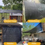 90% Shade Cloth, 6.5x15ft Sunblock Garden Shade Cloth with Grommets for Plants Greenhouse Vegetables Shade Netting Patio Shade Mesh Tarps for Outdoor Sun Shade Cover Fabric POYEE