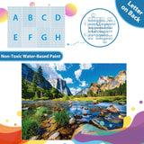 Nature Puzzle for Adult 500 Piece Puzzle Mountain Lake Landscape Puzzle Scenery, Jigsaw Puzzles Scenic, Art Home Decor DIY Funny Challenging Puzzle Game Toy for Mom, Wife, Friend Jeacirio