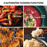 Nuwave Upgraded Induction Cooktop, 3 Wattage Control, Patented Digital Temp Probe, 8”Large Heating Coil, 12”Shatter-Proof Ceramic Glass,106 Temps-Ctrl Nuwave