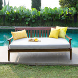 Cambridge Casual Solid Wood Como Daybed, Natural Brown/Oyster Cambridge Casual