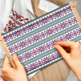 2 Pcs Adjustable Cross Stitch Scroll Frame Bamboo Beech Wood Tapestry Scroll Embroidery Frames for Stitching Quilt Frame Needlepoint Holder for Sewing Projects Craft, 21.5" x 12", 26" x 17.7" Queekay