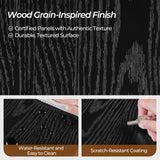 Yaheetech 7-Tier Open Bookcase and Bookshelf, Modern Simple Floor Standing Display Storage Shelves with Top Open Compartment for Home Office, Living Room, Bed Room - Black Yaheetech