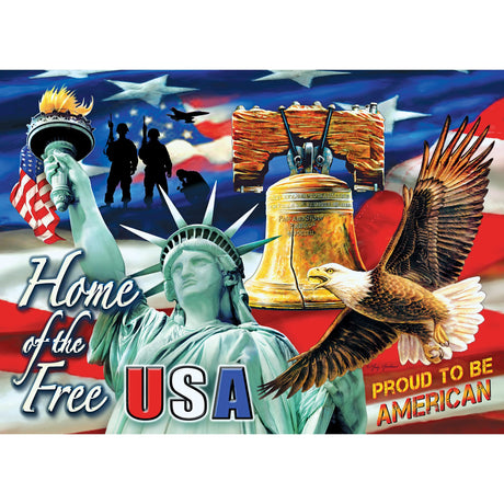 RoseArt - USA - Home of The Free - 1000 Piece Jigsaw Puzzle for Adults RoseArt