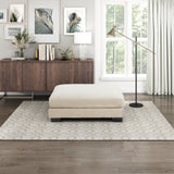 Lexicon Bathurst Corduroy Fabric Ottoman, Beige Lexicon